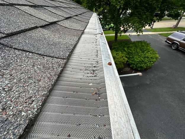 gutter guard example photo