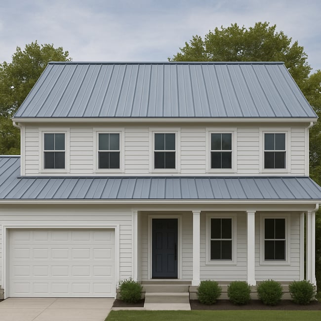 Example of Standing Seam Metal Roofing