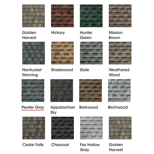 GAF Shingle Color Example