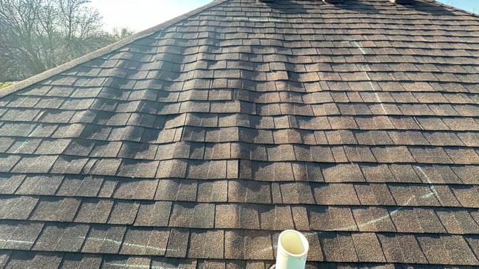 Example of warped roof